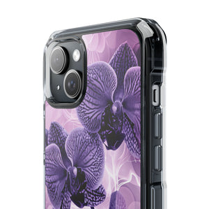 Radiant Orchid Design | Handyhülle für iPhone (Clear Impact Case – magnetisch) 