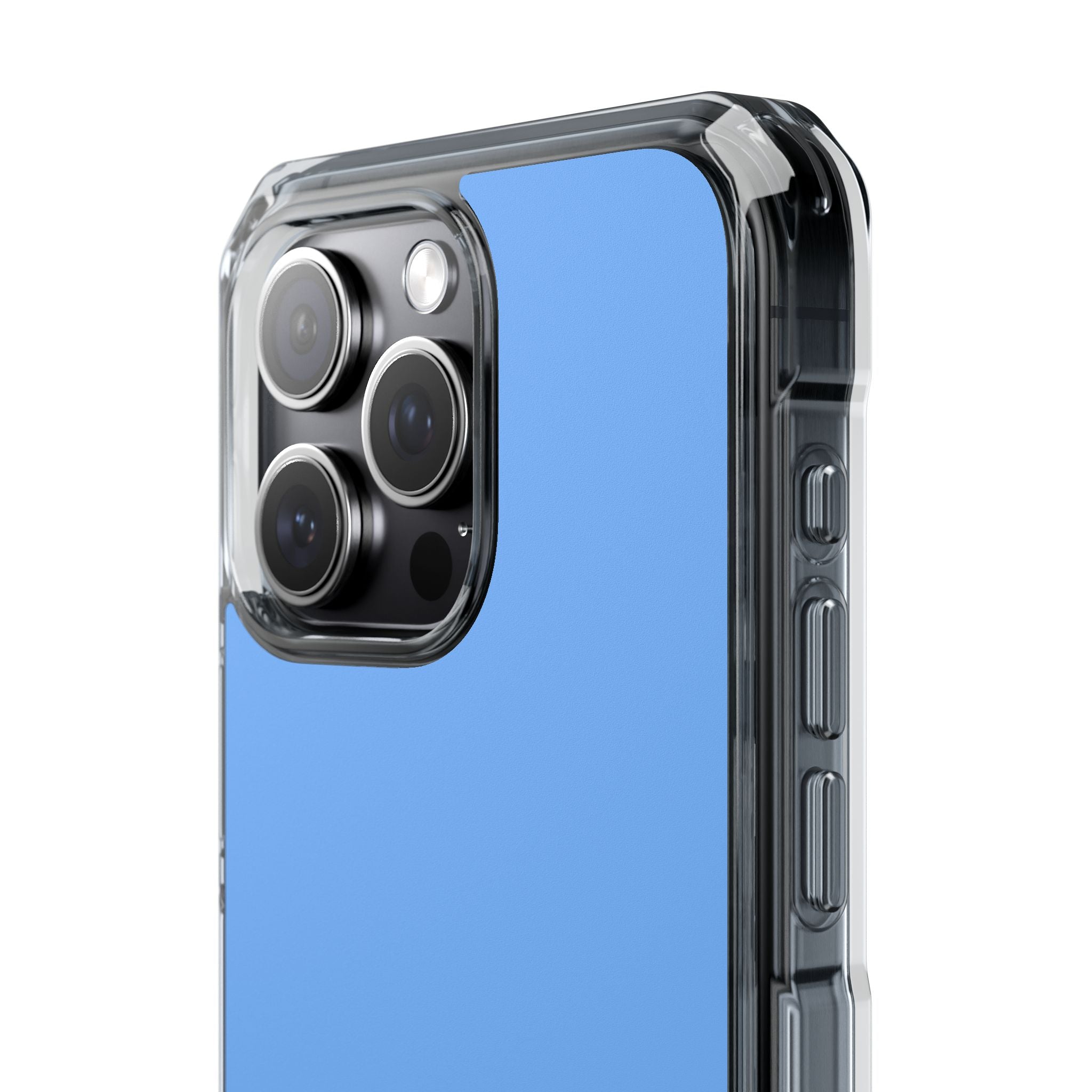 French Sky Blue - Clear Impact iPhone 15 Phone Case