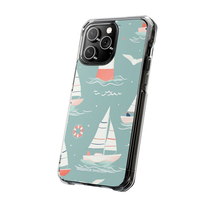 Lighthouse Nautical Charm - Clear Impact iPhone 14 Phone Case