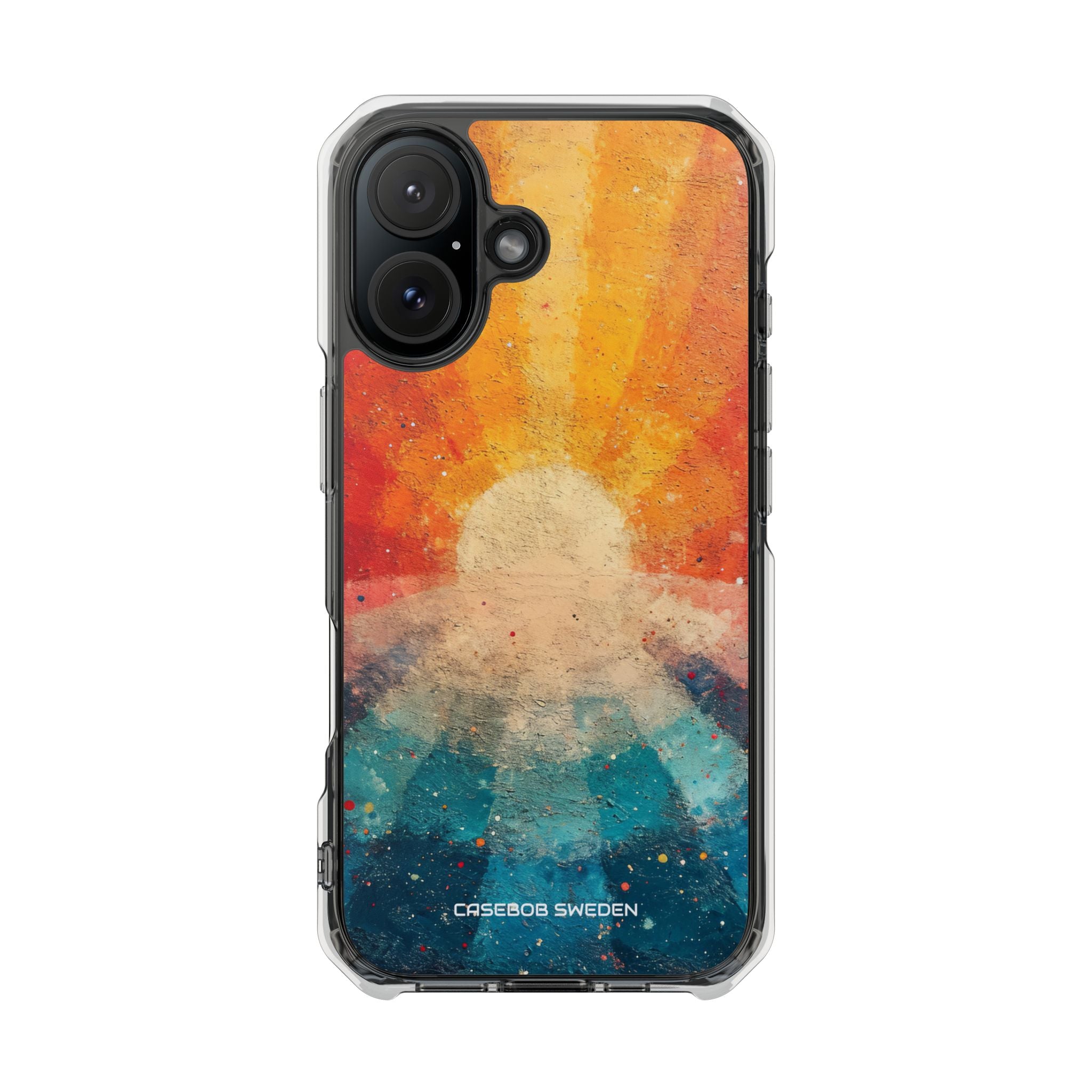 Sunburst Energy - Clear Impact iPhone 16 Phone Case