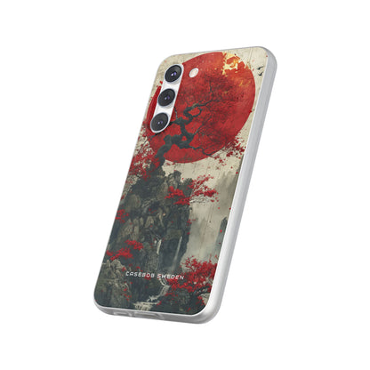 Zen Serenity in Red Harmony Samsung S23 - Flexi Phone Case