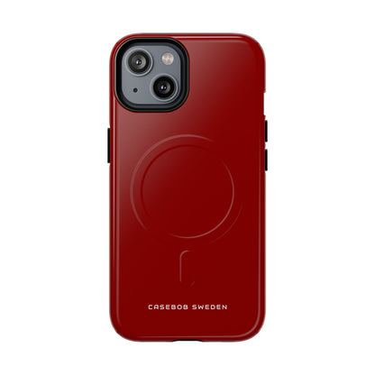 Dark Red iPhone 14 | Tough+ Phone Case