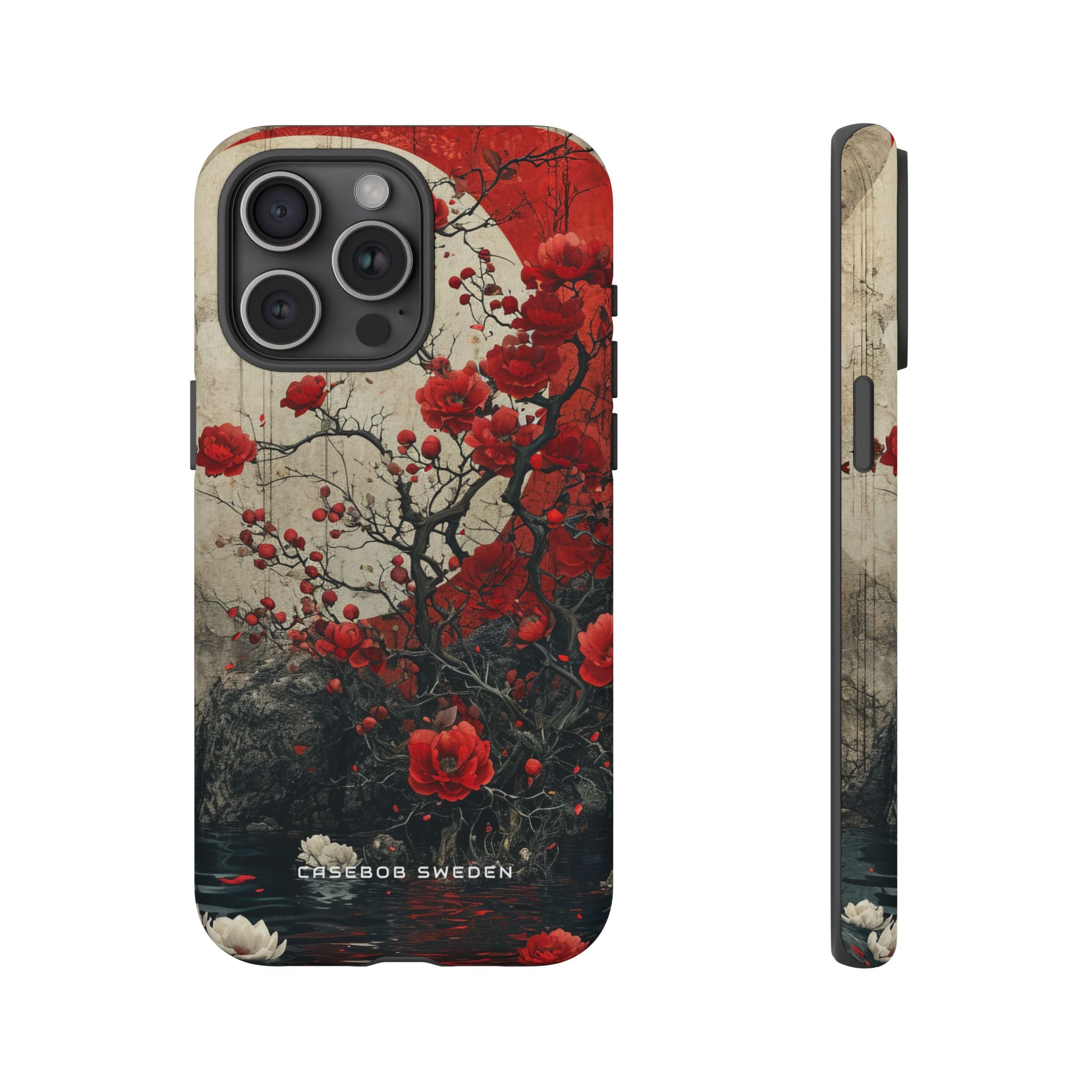 Zen Blossoms in Moonlight iPhone 15 - Tough Phone Case