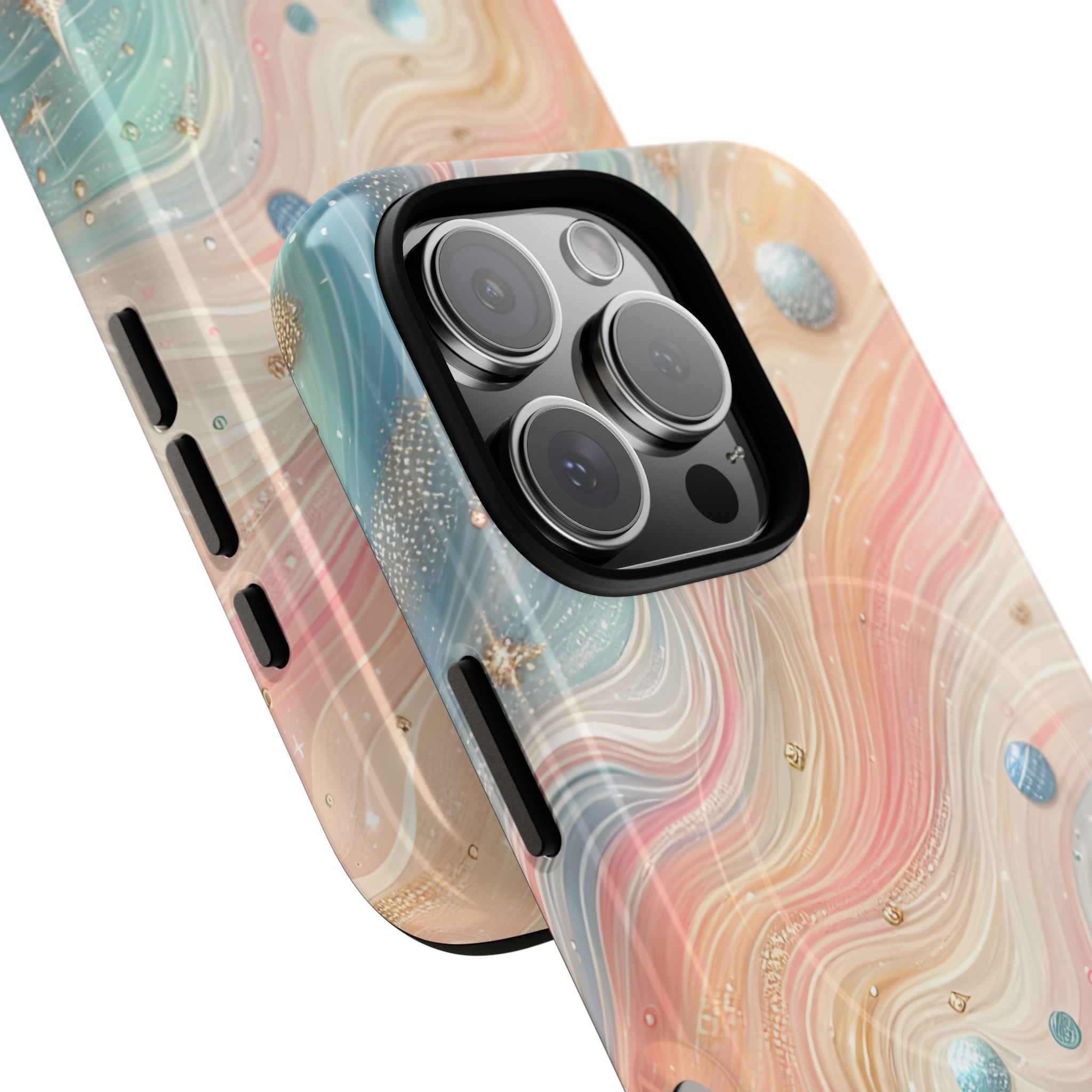 Iridescent Swirls iPhone 16 Pro Case - Tough+