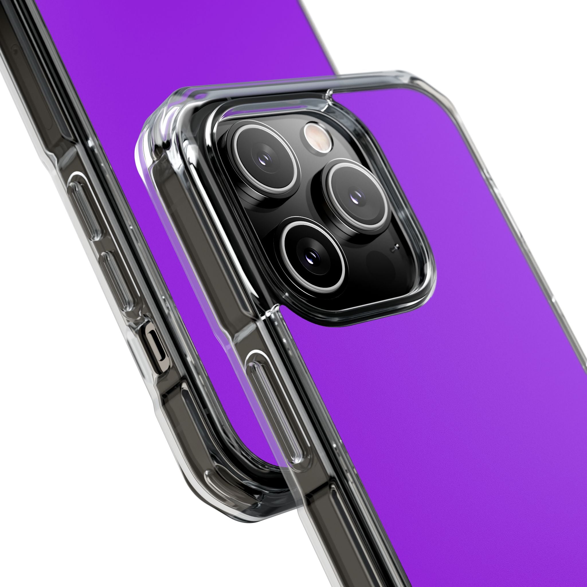 Purple Charm - Clear Impact Case for iPhone