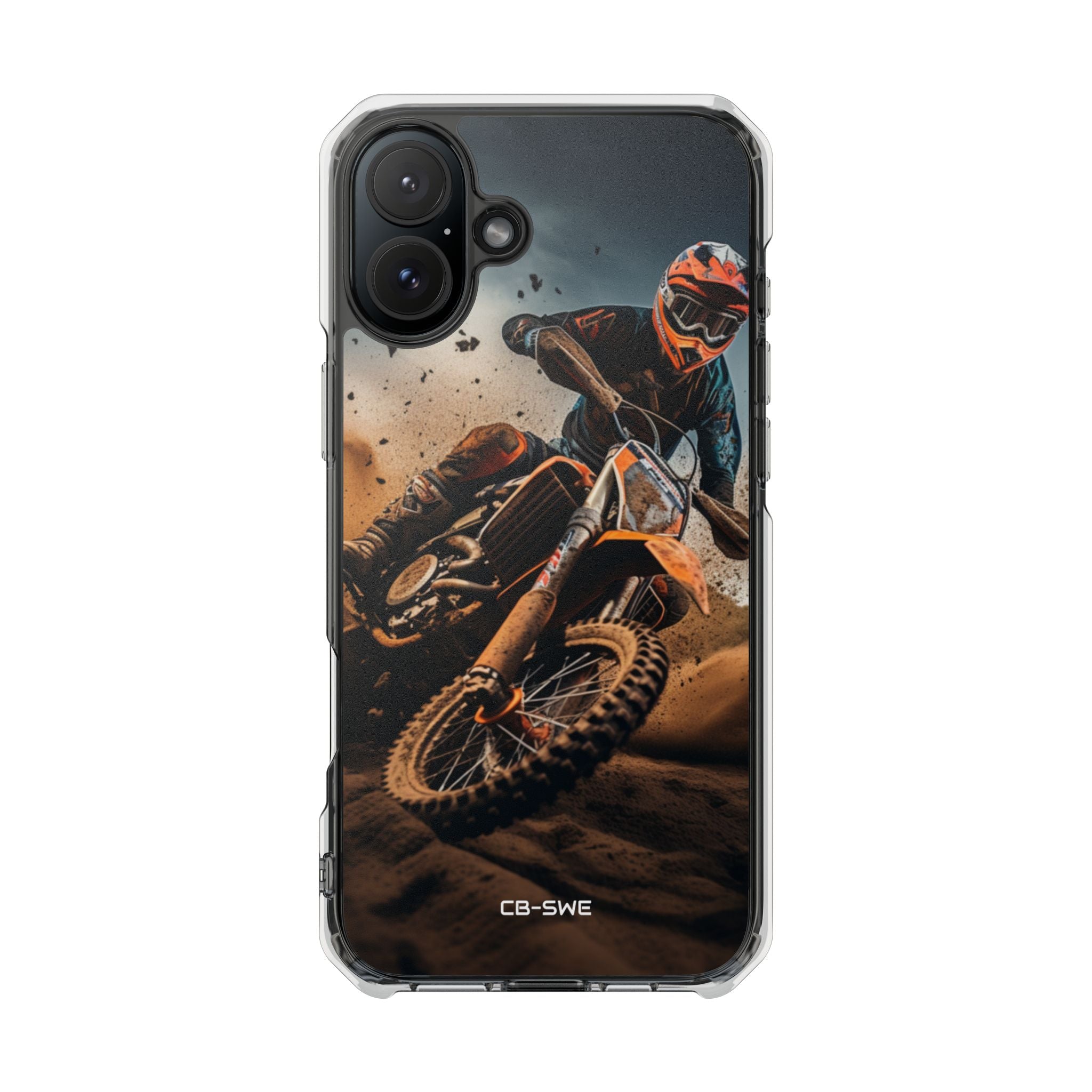 Rider Amidst Desert Fury iPhone Case - Impact