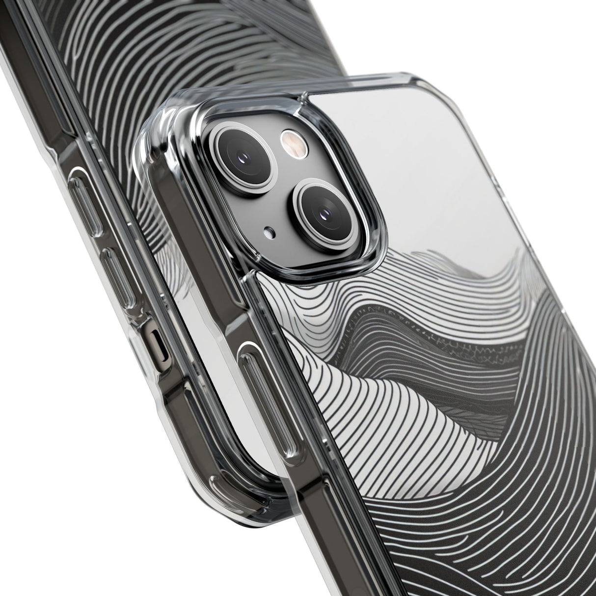 Optical Fluidity - Phone Case for iPhone (Clear Impact - Magnetic)