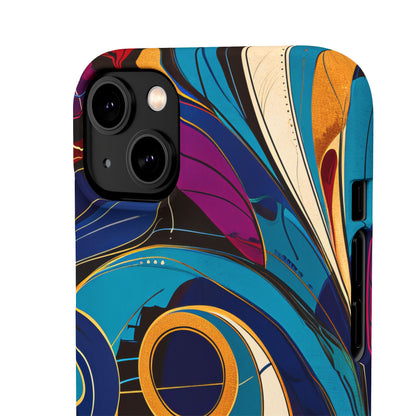 Vintage Vortex Harmony iPhone 14 - Slim Phone Case