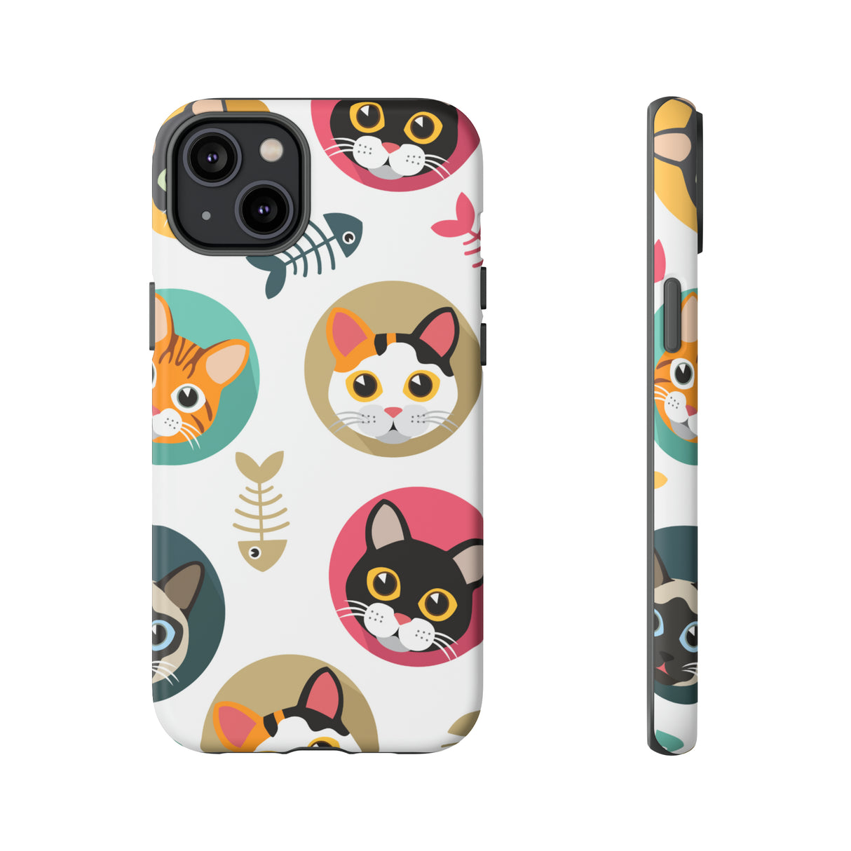 Cats Fishbone - Protective Phone Case