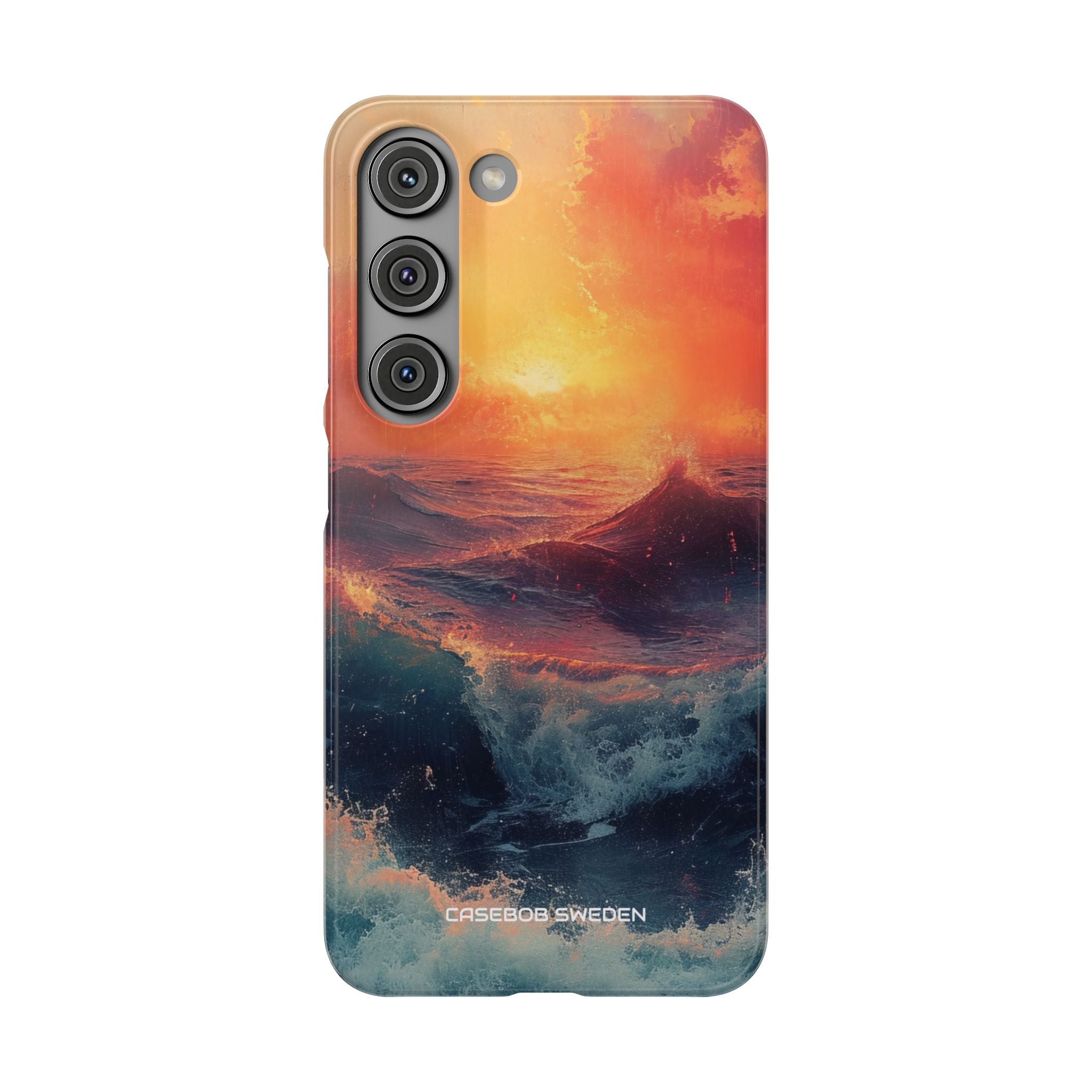 Ocean Sunset Waves - Slim Samsung S23 Phone Case