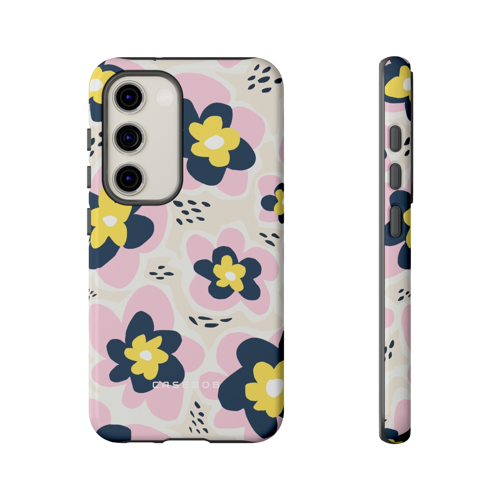 Pink Happy Flower - Protective Phone Case