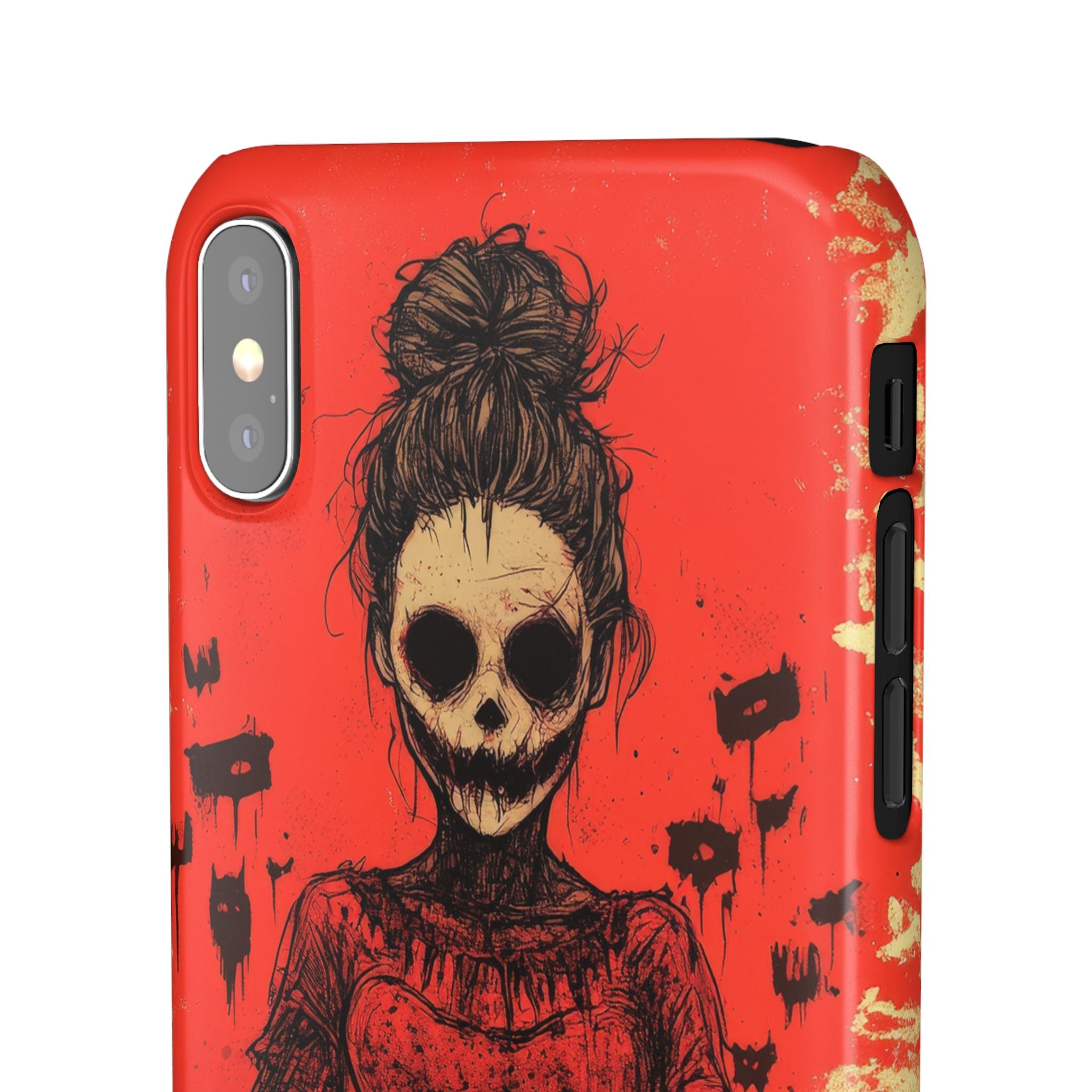 Haunting Scarlet Descent  iPhone X - Slim Phone Case