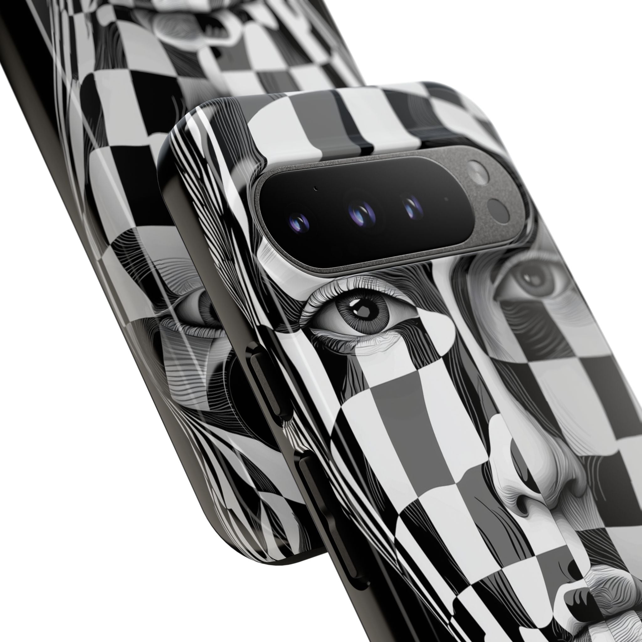 Checkered Face Google Pixel 9 Pro XL Case - Tough