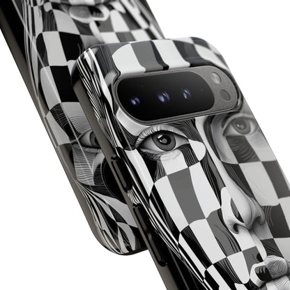 Checkered Face Google Pixel 9 Pro XL Case - Tough