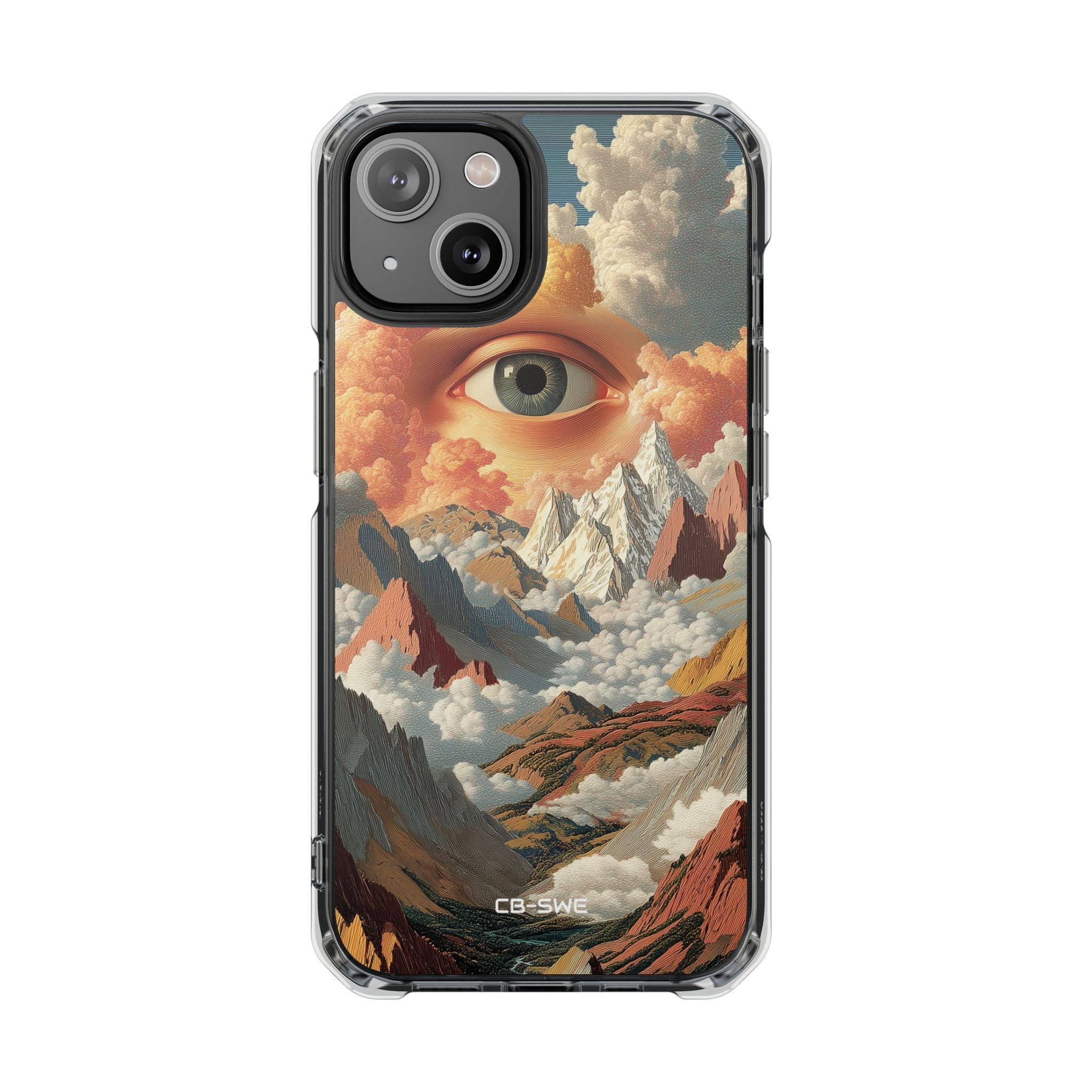 Eye Reflects Mountains iPhone Case - Impact
