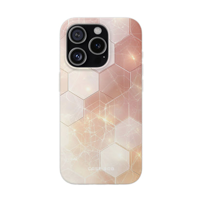 Honeycomb Glow iPhone 15 Pro Case - Soft