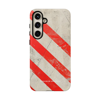 Striker Crimson Stripes Samsung S24 - Tough Phone Case