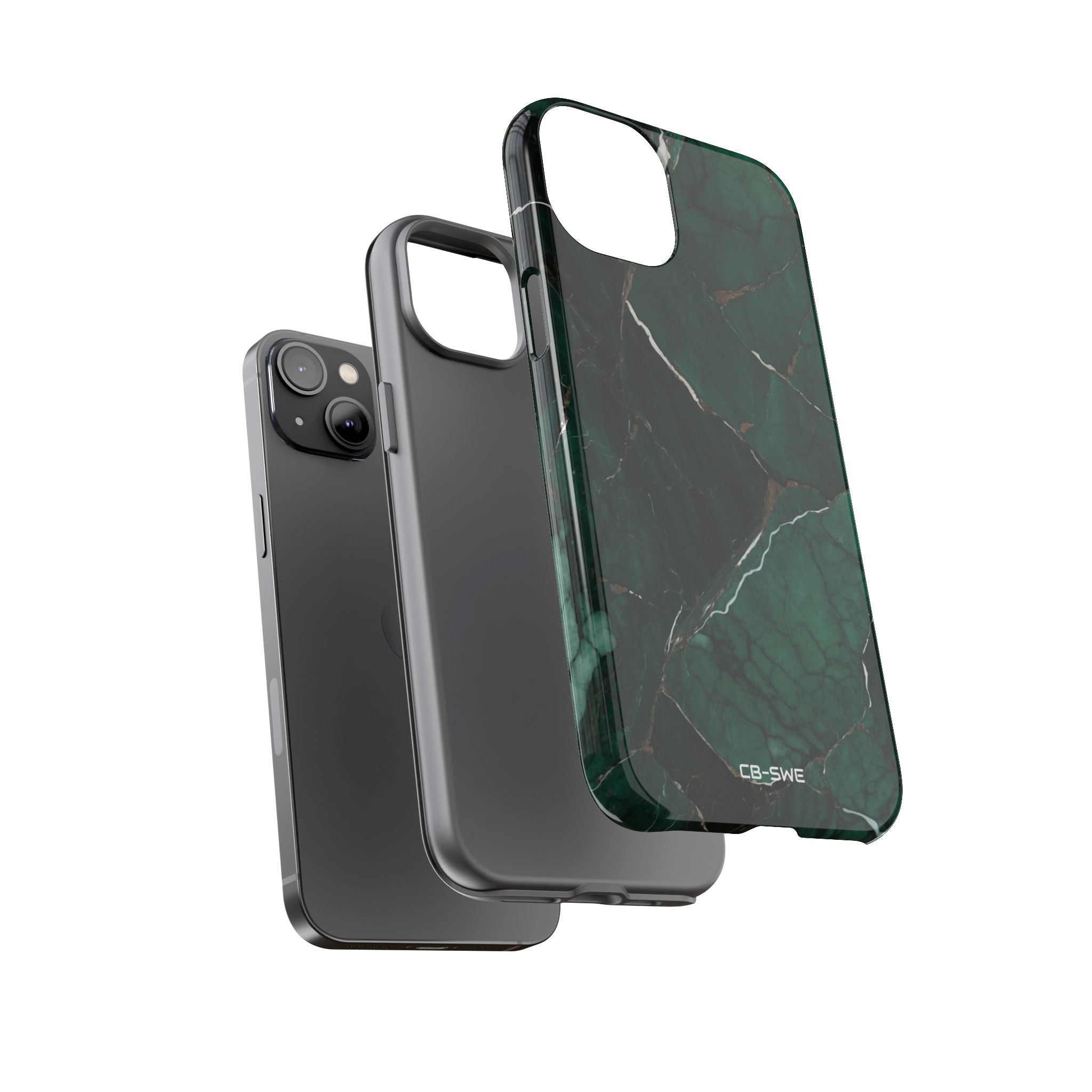 Emerald Veins Flow - iPhone Case
