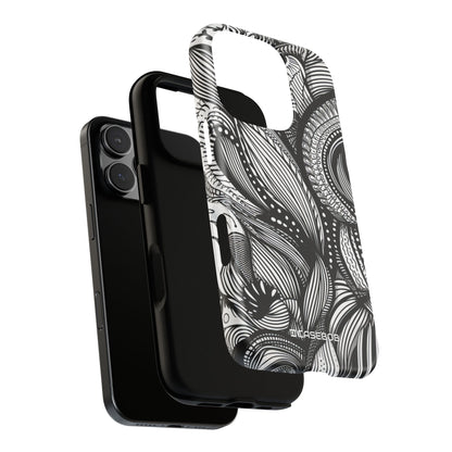 Fluid Monochrome: Intricate Patterns - for iPhone 16