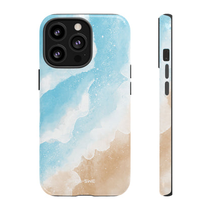 Serene Coastal Whispers - iPhone Case