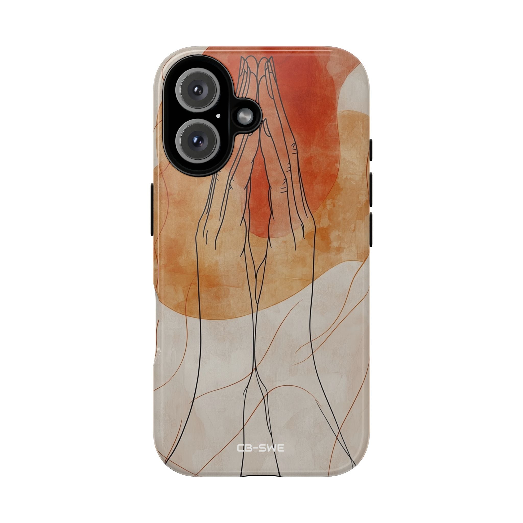 Hands Embrace Light - iPhone Case