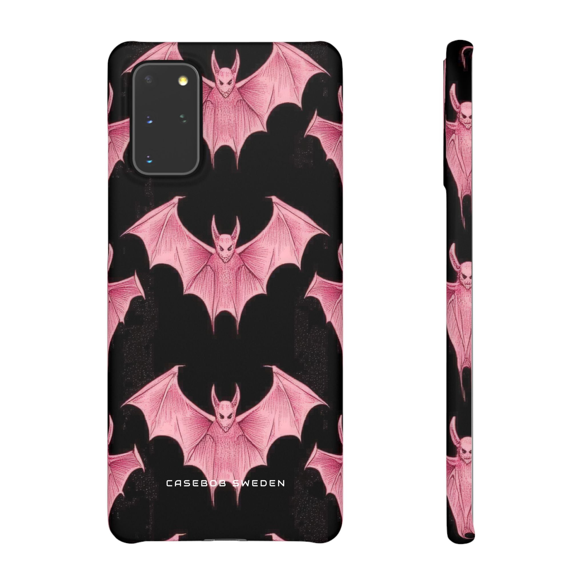 Gothic Pink Bats Aflame Samsung S20 - Slim Phone Case