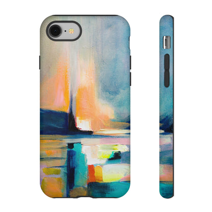 Abstract Blue n Yellow iPhone Case (Protective) iPhone 8 Matte Phone Case