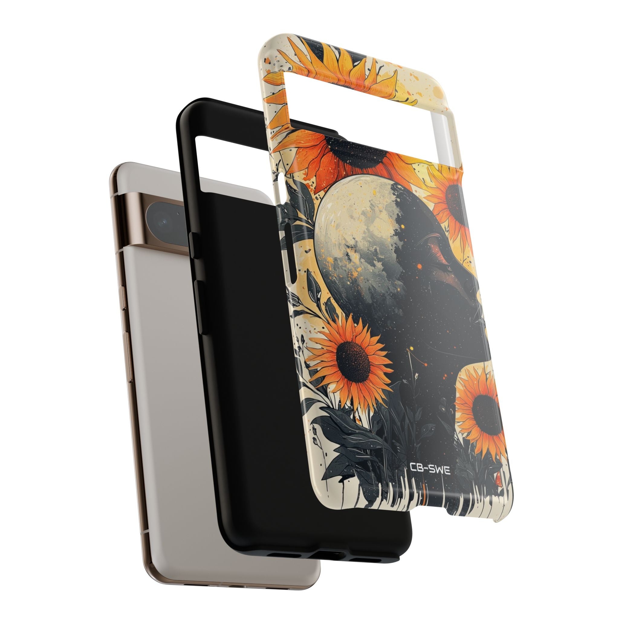Sunflower Embraces Moon - Google Pixel Case