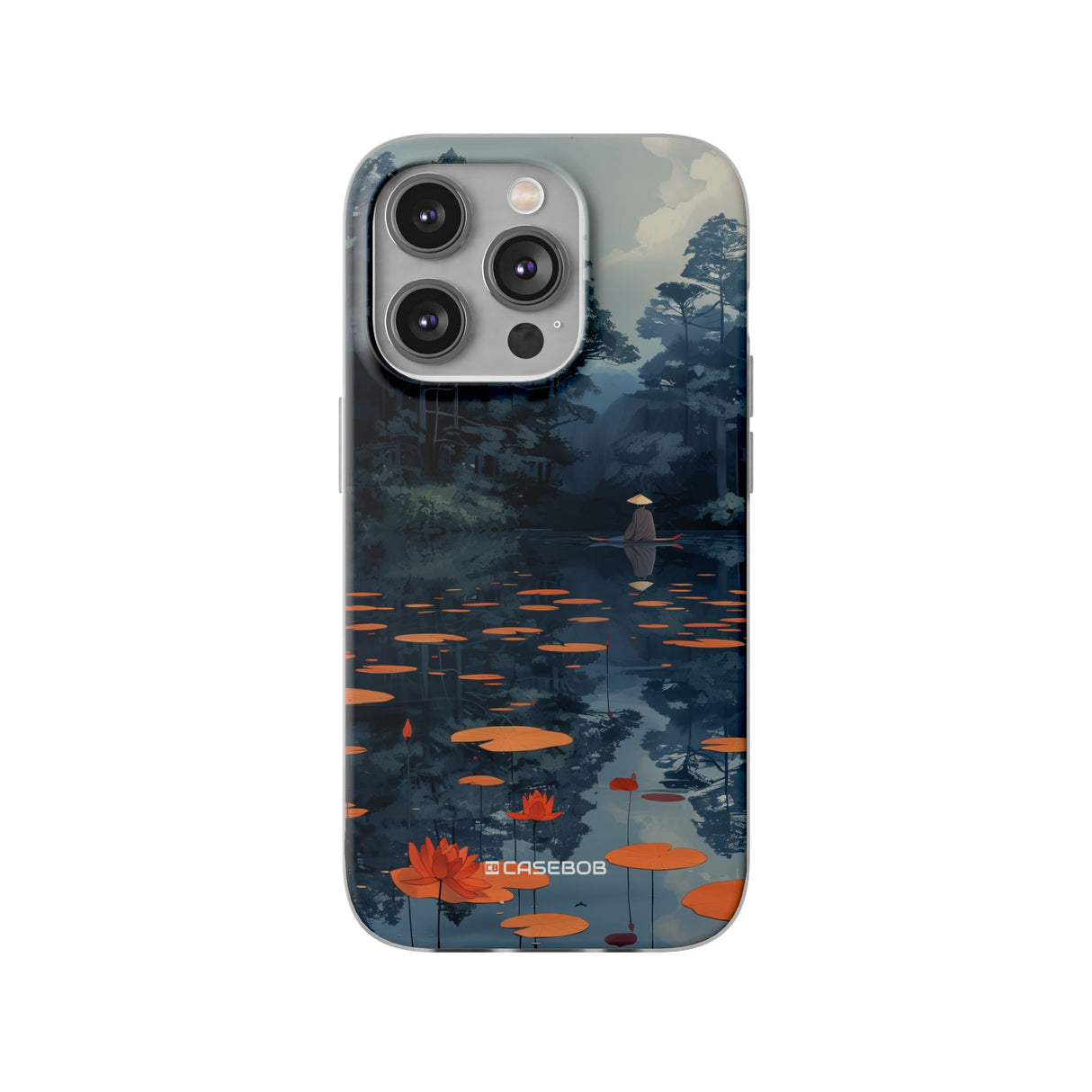 Tranquil Lotus Serenity | Flexible Phone Case for iPhone