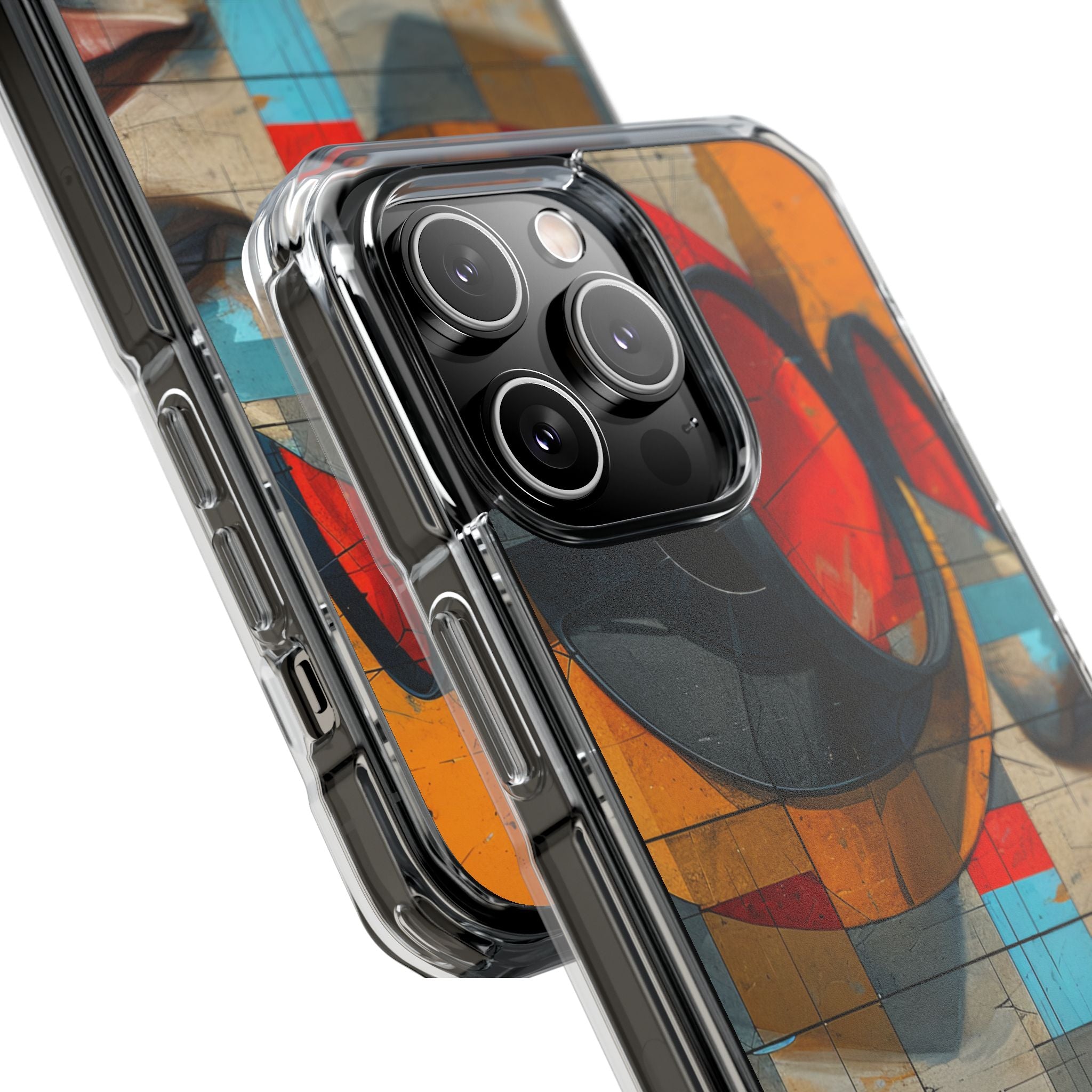 Futuristische Cubistische Visies iPhone 14 - Impact Clear+