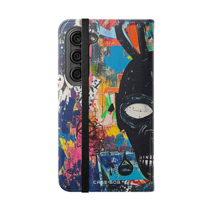 Neon Skull Burst - Samsung S23 Case - Wallet