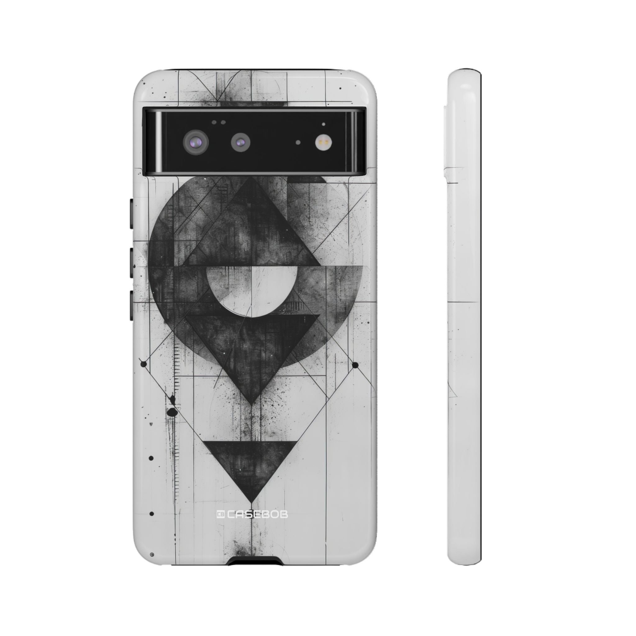 Monochrome Geometry - Phone Case for Google Pixel