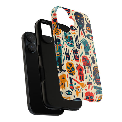 Vivid Faces iPhone 16 Case - Tough+