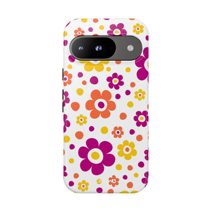 Retro Floral Playfulness - Google Pixel Case