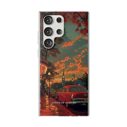 Mid-Century Nostalgia Streetscape Samsung S23 - Flexi Phone Case