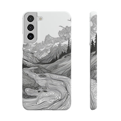 Monochrome Serenity | Slim Phone Case for Samsung