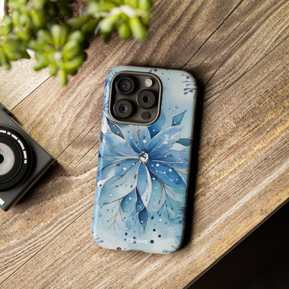 Floral Frost Embrace - iPhone Case