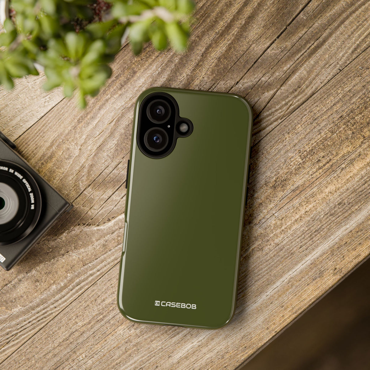 Olive Echoes: Minimalist Serenity - for iPhone 16