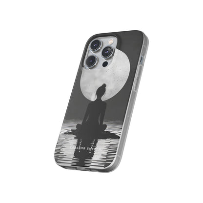 Zen Serenity Moon Reflection iPhone 14 - Flexi Phone Case