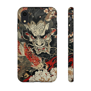 Oni & Sacred Symbols Fusion - Protective Phone Case