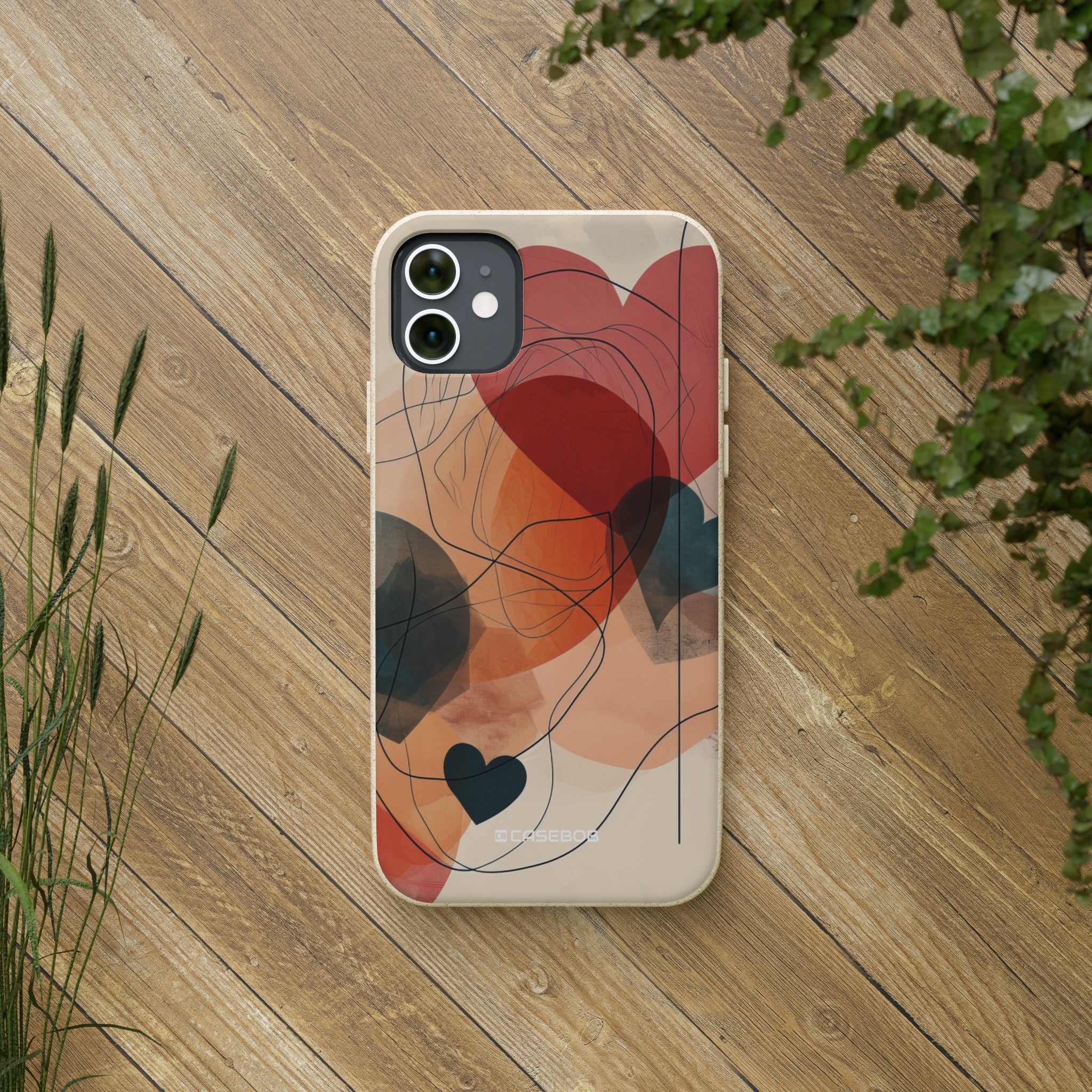 Abstract Heart Harmony | Biodegradable Phone Case