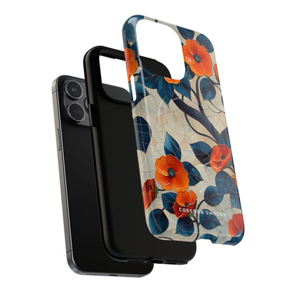 Orange Blossoms Mosaic Harmony iPhone 15  Tough+ Phone Case