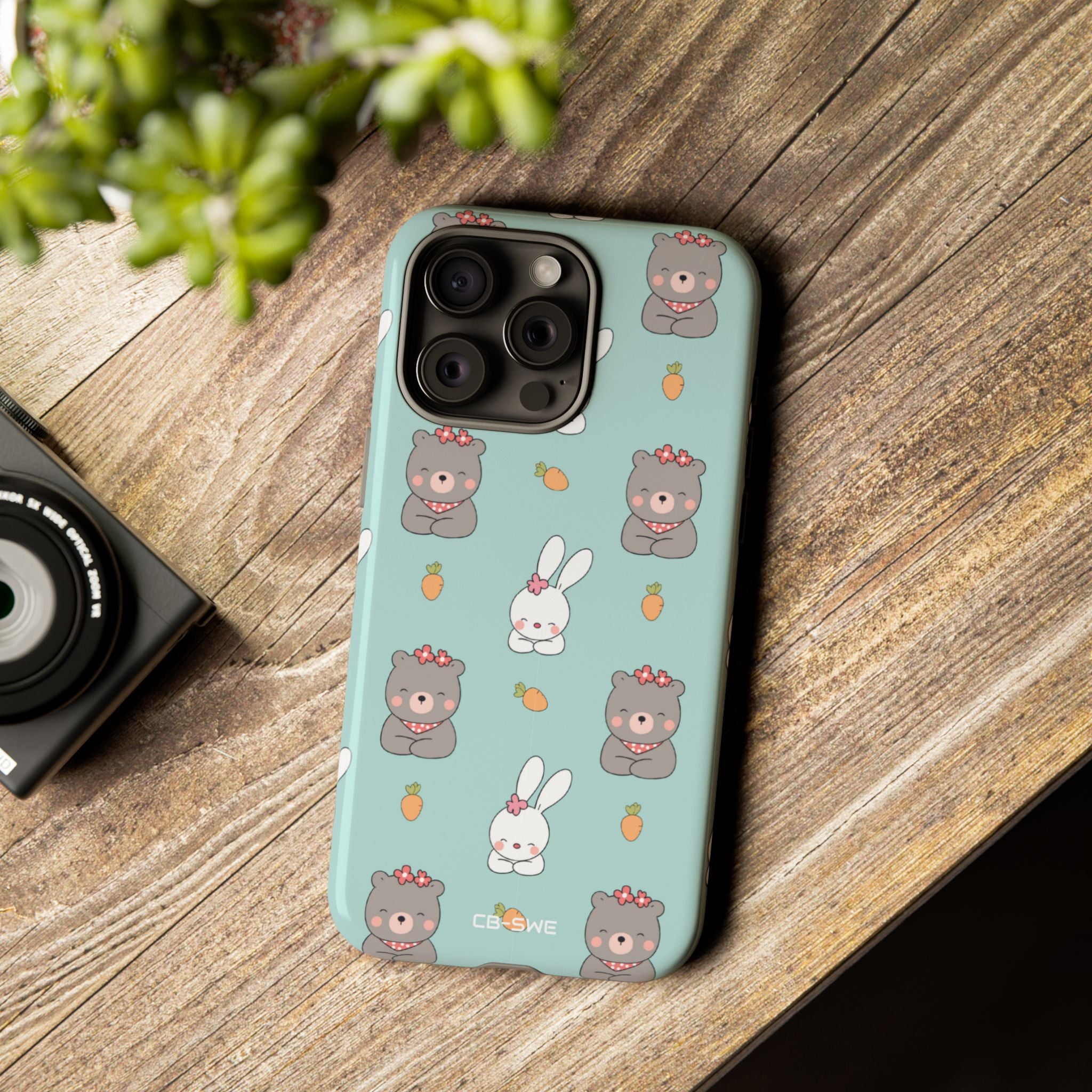 Bunnies Gather Carrots - iPhone Case