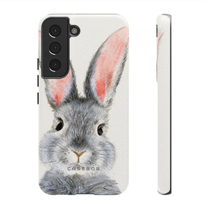 Watercolor of Fluffy Rabbit - Protective Phone Case