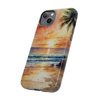 Sunset Palm iPhone 14 Plus Case - Tough