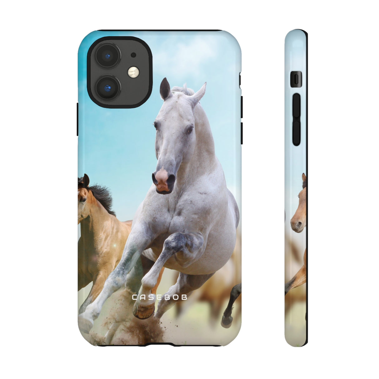 Blue Sky Horses - Protective Phone Case