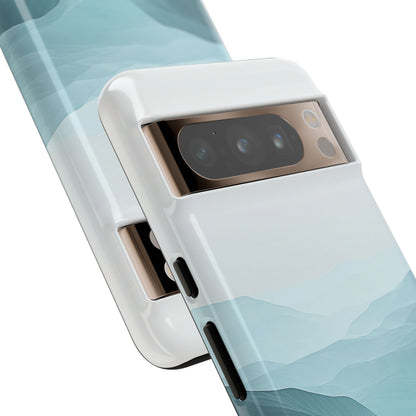Teal Mist Mountains Google Pixel 8 Pro Case - Tough