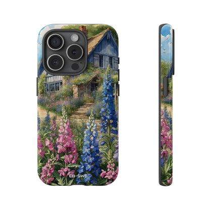 Cottage Surrounded Blossoms - iPhone Case