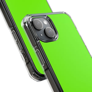 Lawn Green | Phone Case for iPhone (Clear Impact Case - Magnetic)