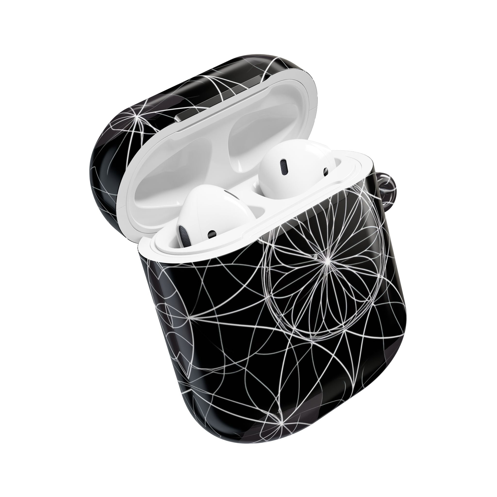 White Mandala Radiance - AirPods Case